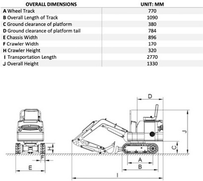 Minigrävare - XN10 - Gul Minigrävare - XN10 - Gul
