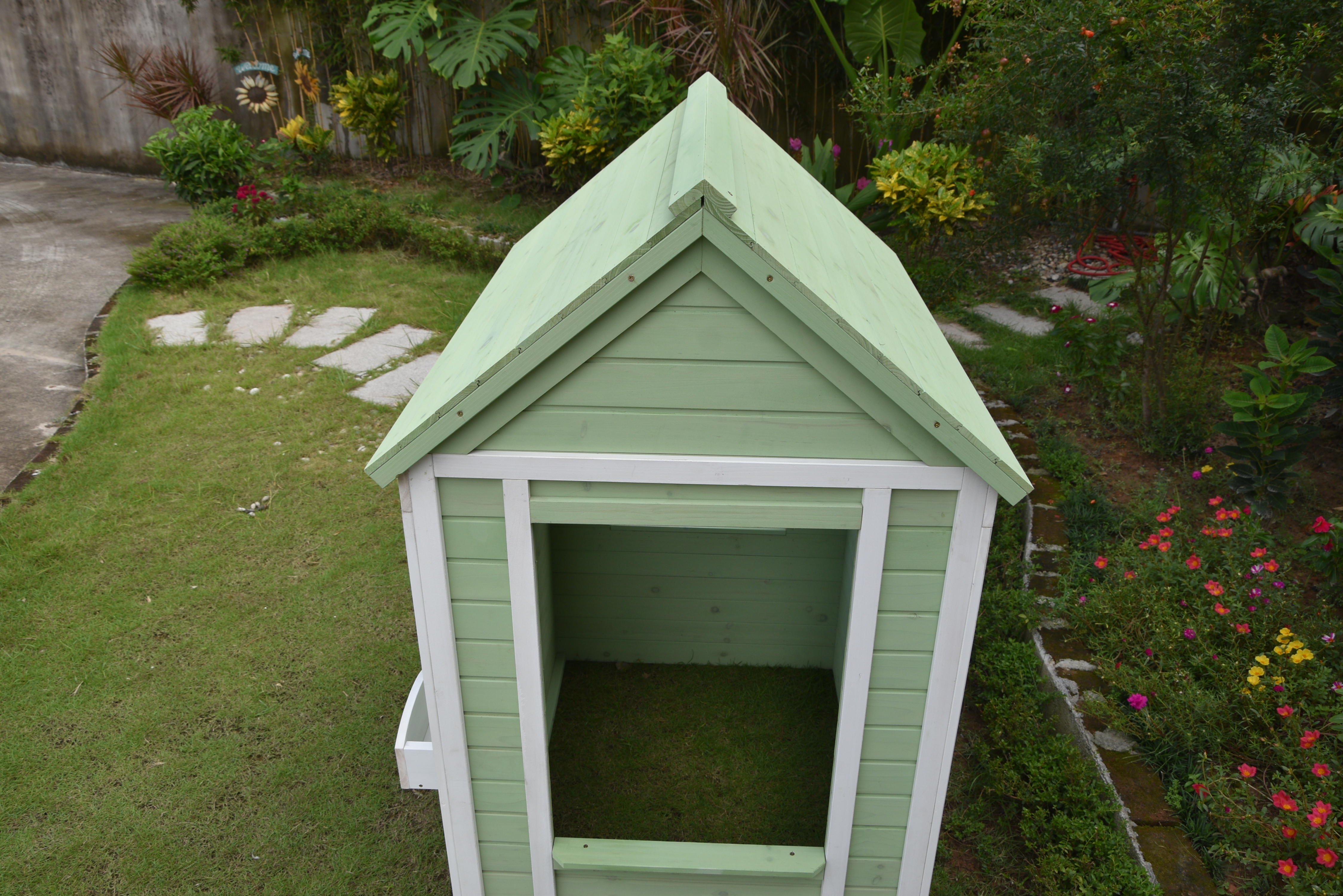 Lekstuga - Grn & vit