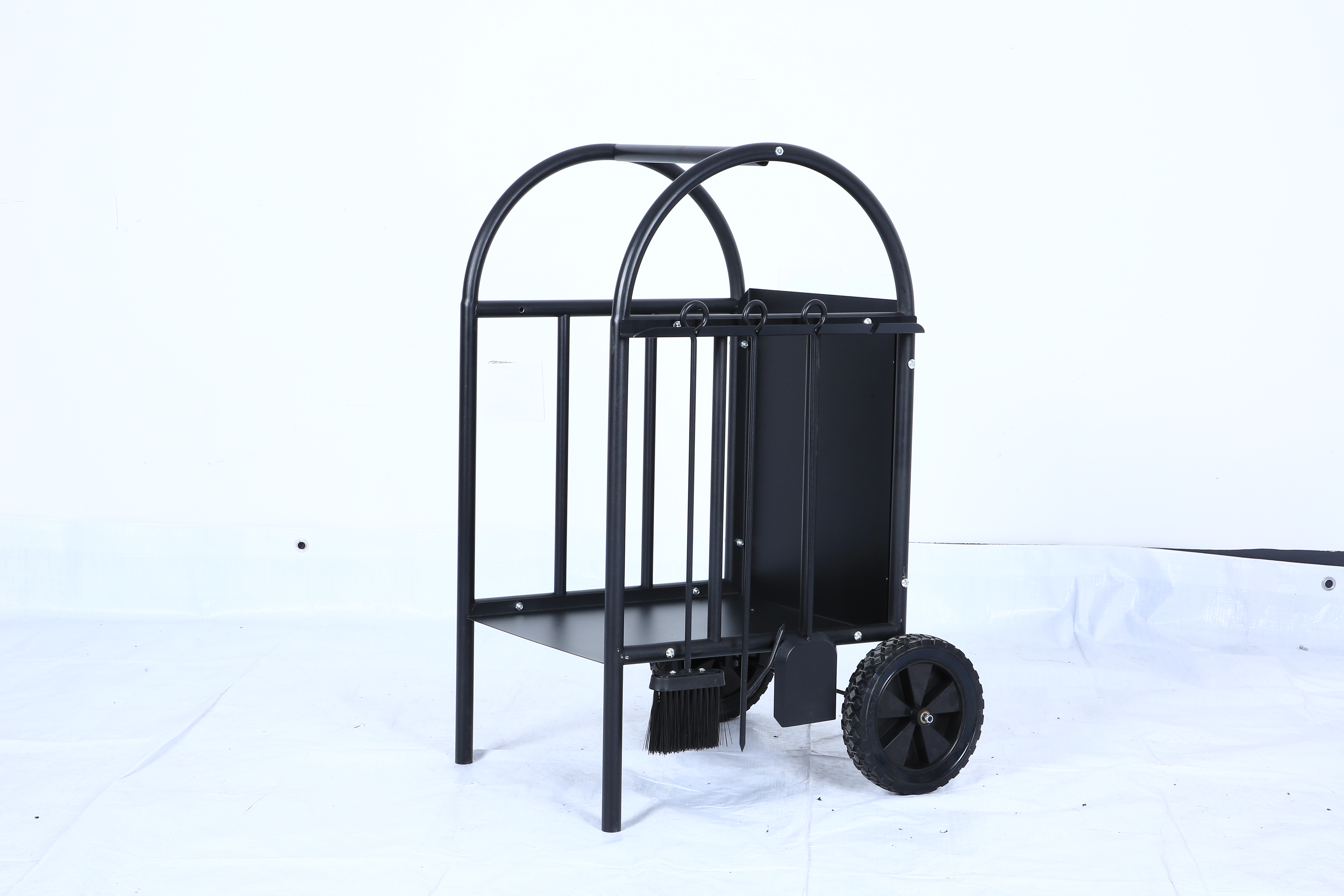 Vedvagn Premium Svart - 43x38x80 cm