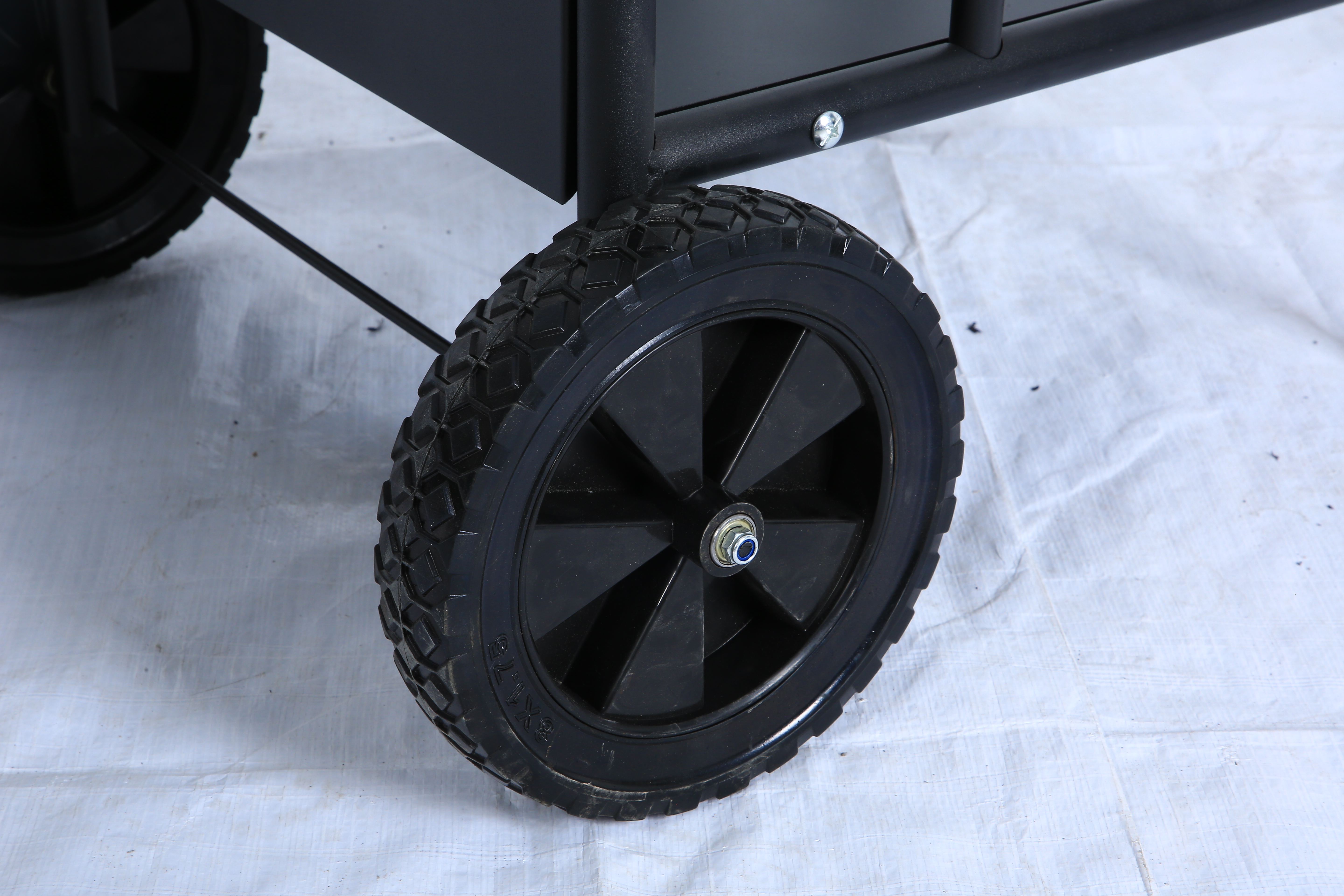 Vedvagn Premium Svart - 43x38x80 cm