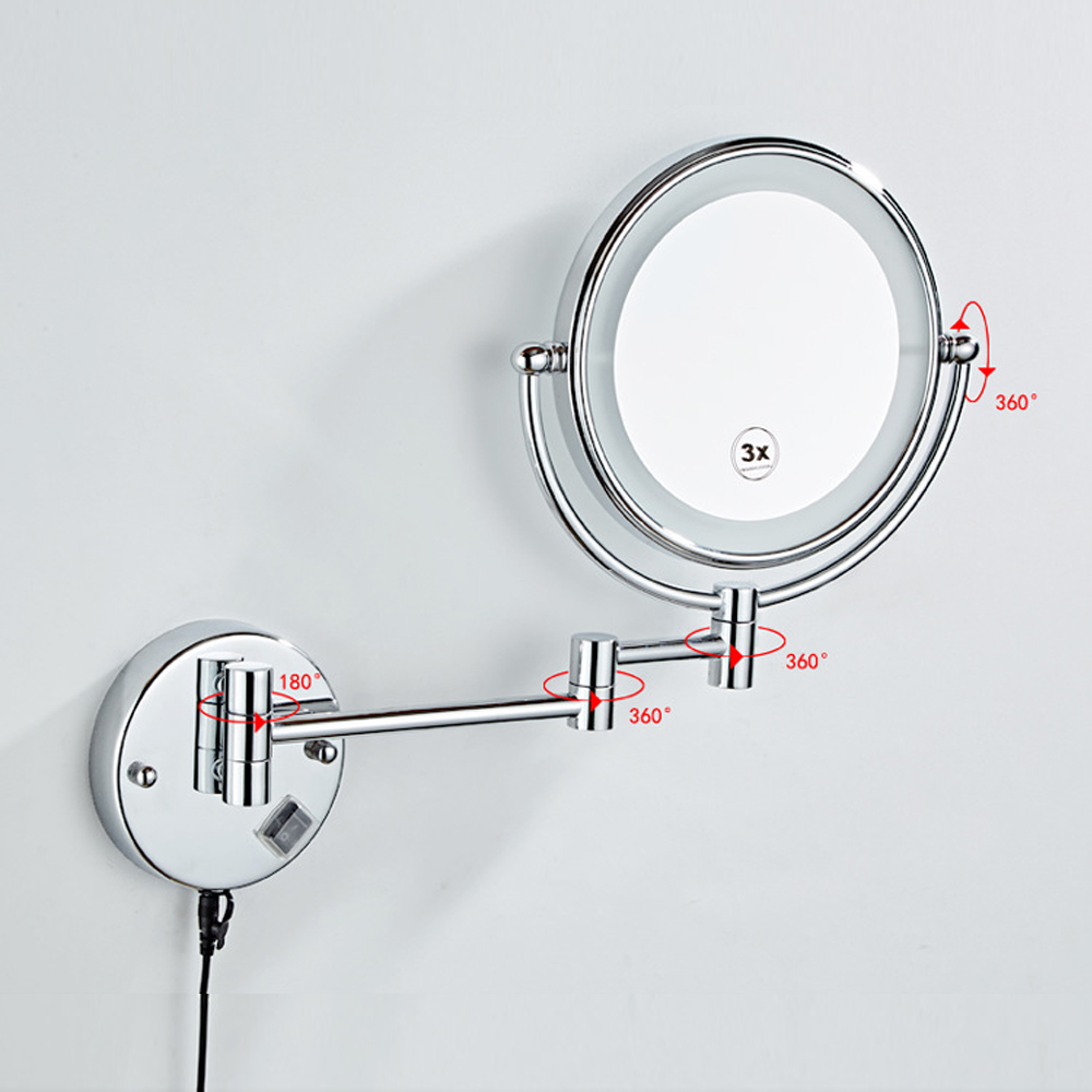 Sminkspegel med LED - Krom Sminkspegel med LED - Krom