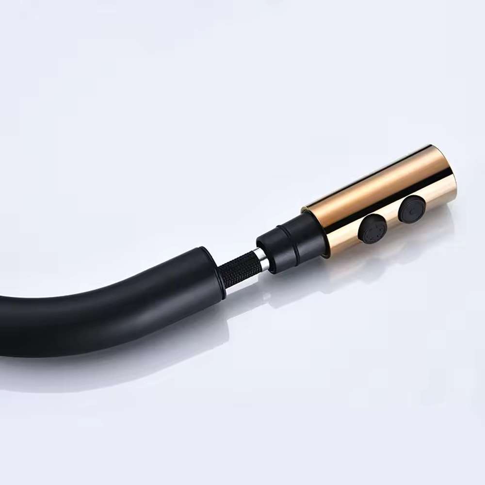 Köksblandare Tulip - Svart/guld Köksblandare Tulip - Svart/guld