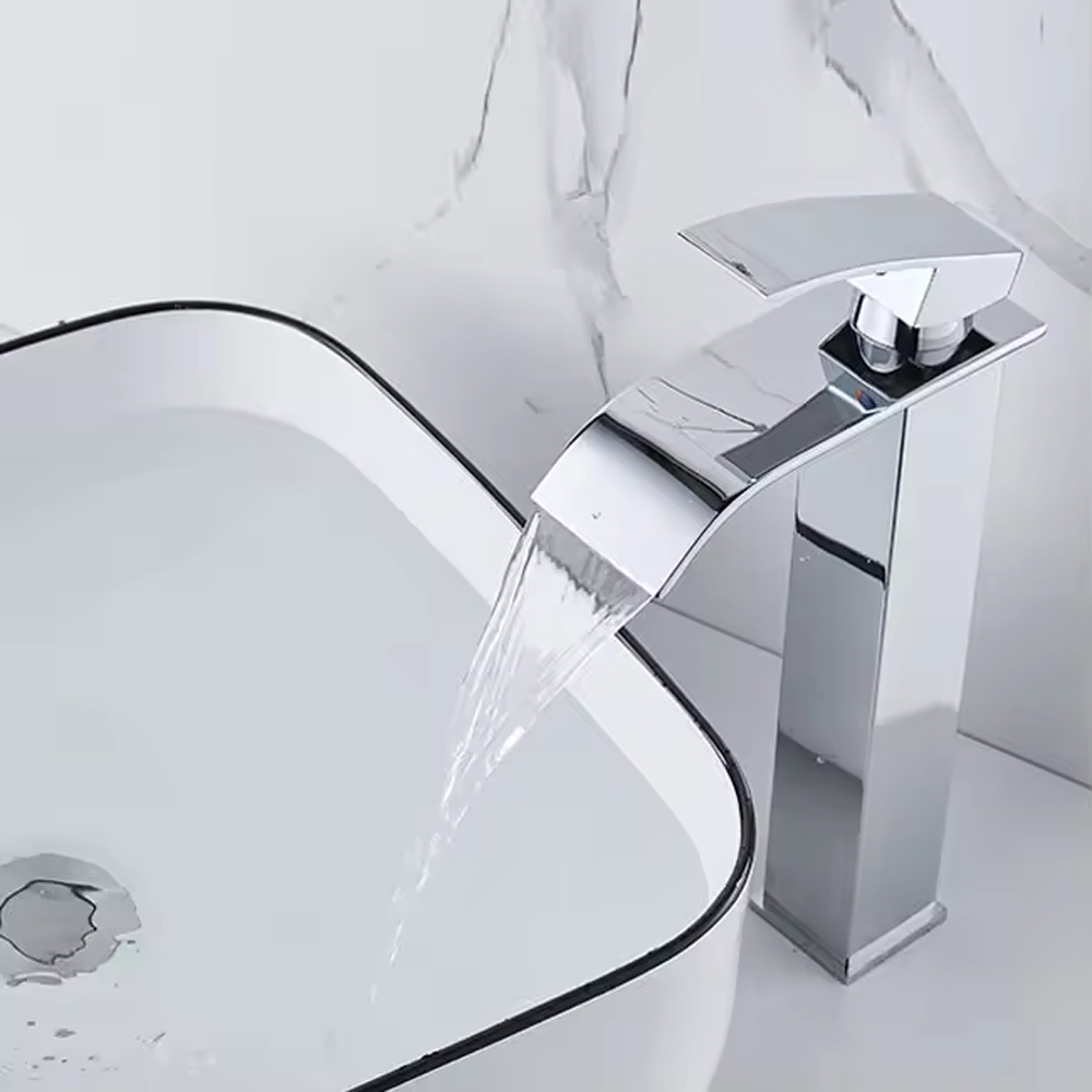 Tvättställsblandare Poppy - Hög pip | krom Tvättställsblandare Poppy - Hög pip | krom