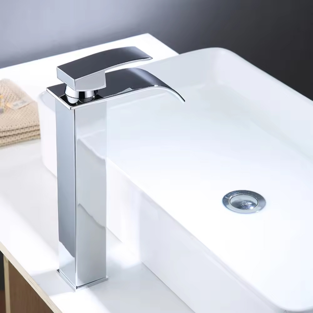 Tvättställsblandare Poppy - Hög pip | krom Tvättställsblandare Poppy - Hög pip | krom