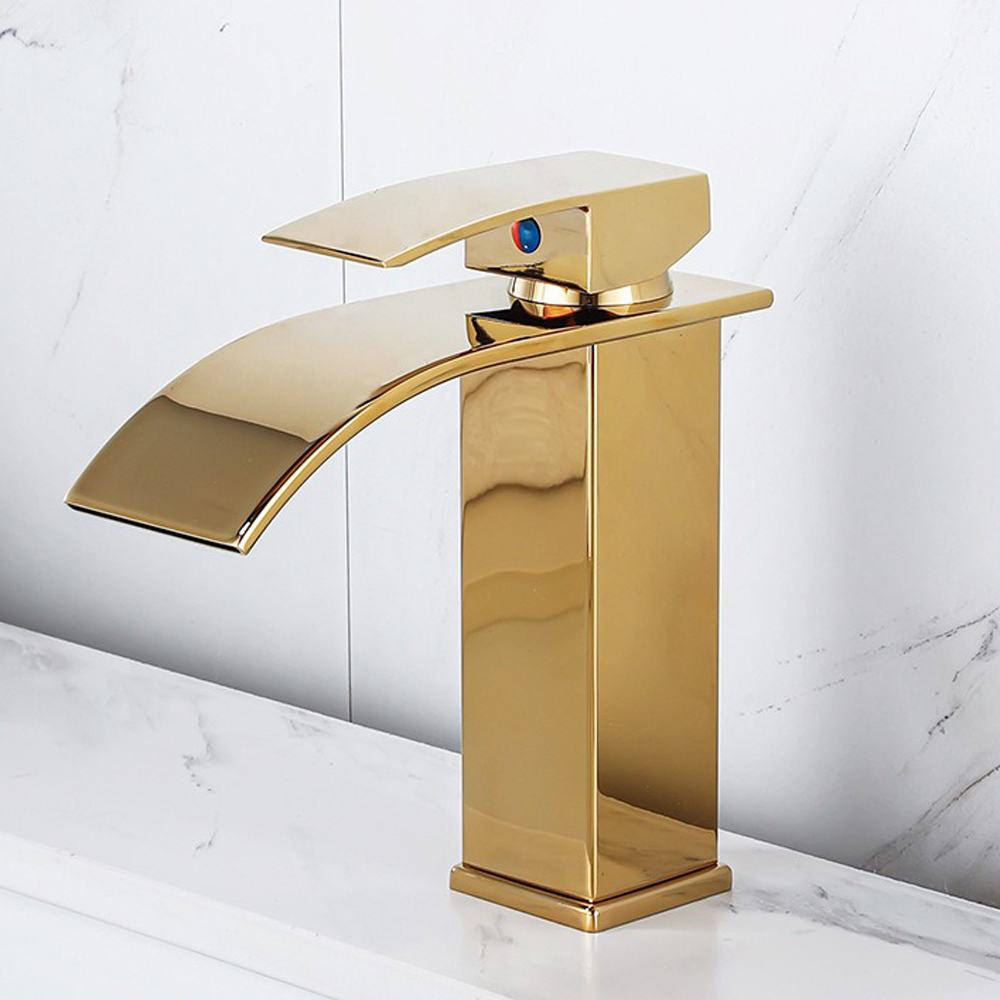 Tvättställsblandare Poppy - Guld Tvättställsblandare Poppy - Guld