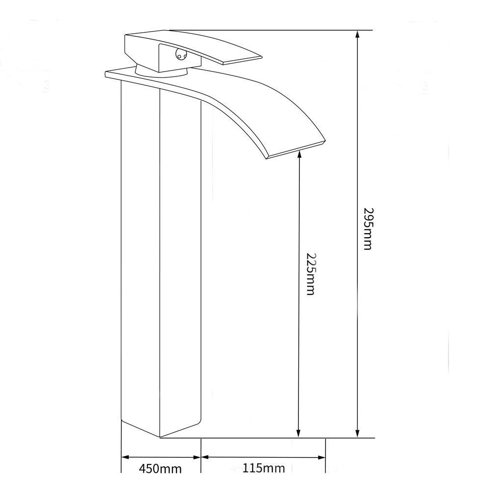 Tvättställsblandare Poppy - Hög pip | Mässing Tvättställsblandare Poppy - Hög pip | Mässing