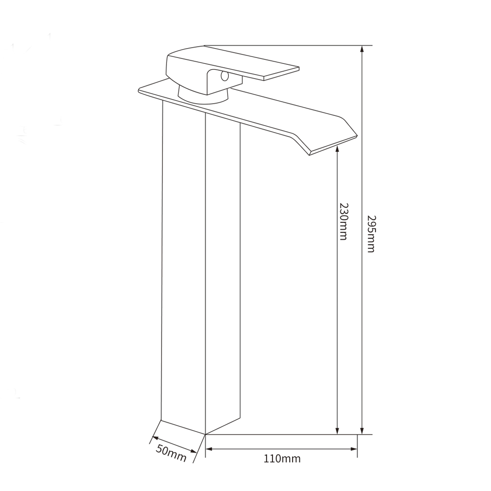 Tvättställsblandare Orchid - Hög pip | Guld Tvättställsblandare Orchid - Hög pip | Guld