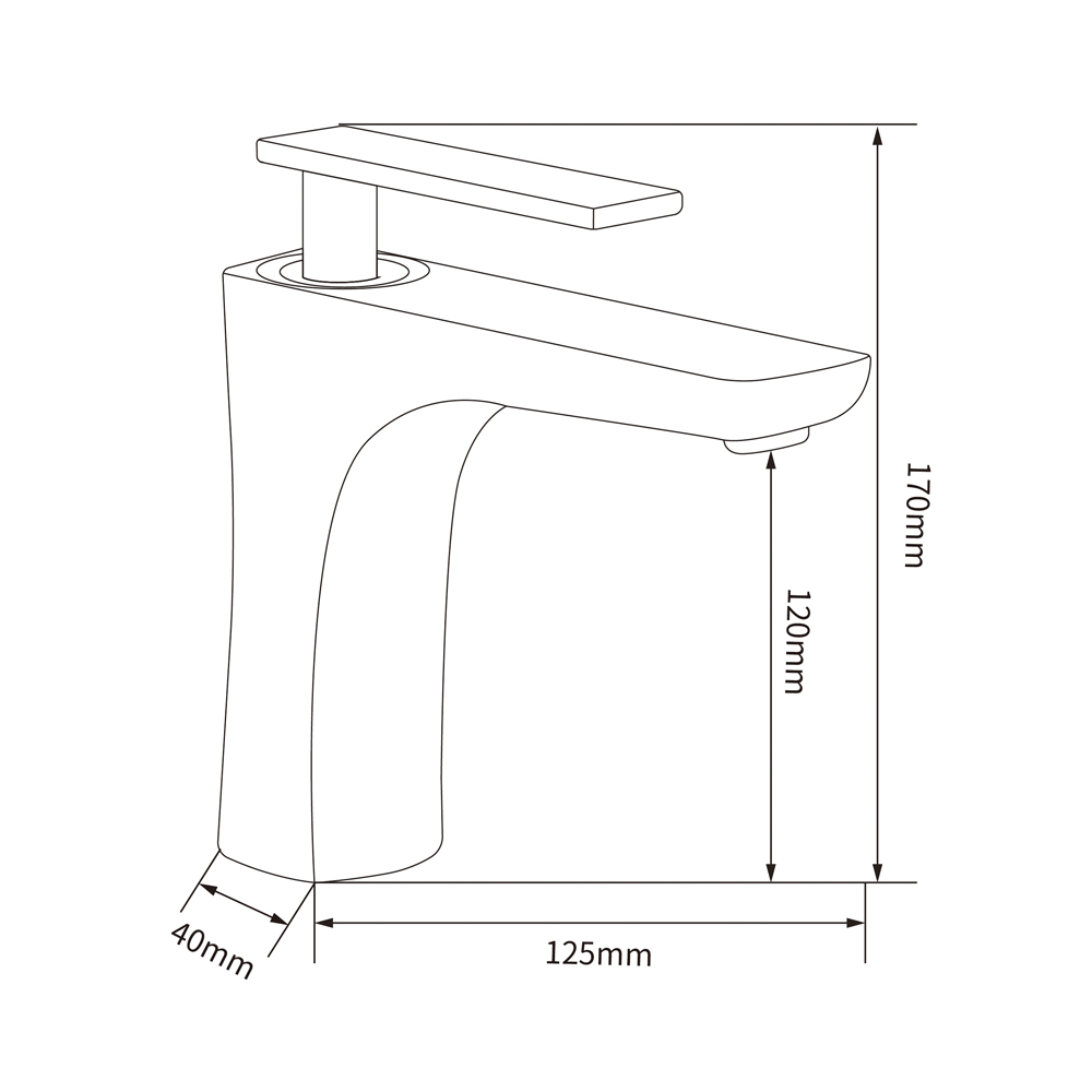 Tvättställblandare - Peony | Vit/guld Tvättställblandare - Peony | Vit/guld