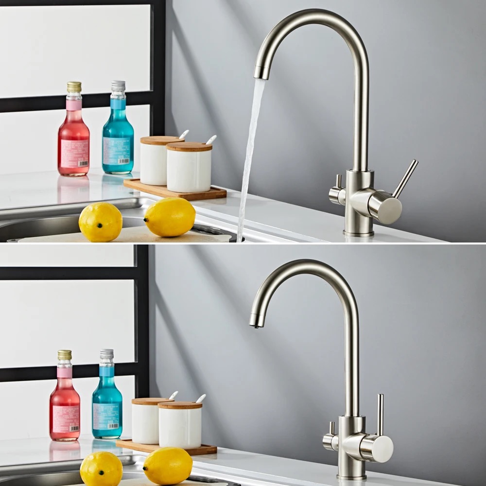 Köksblandare Zinnia - Borstat stål Köksblandare Zinnia - Borstat stål