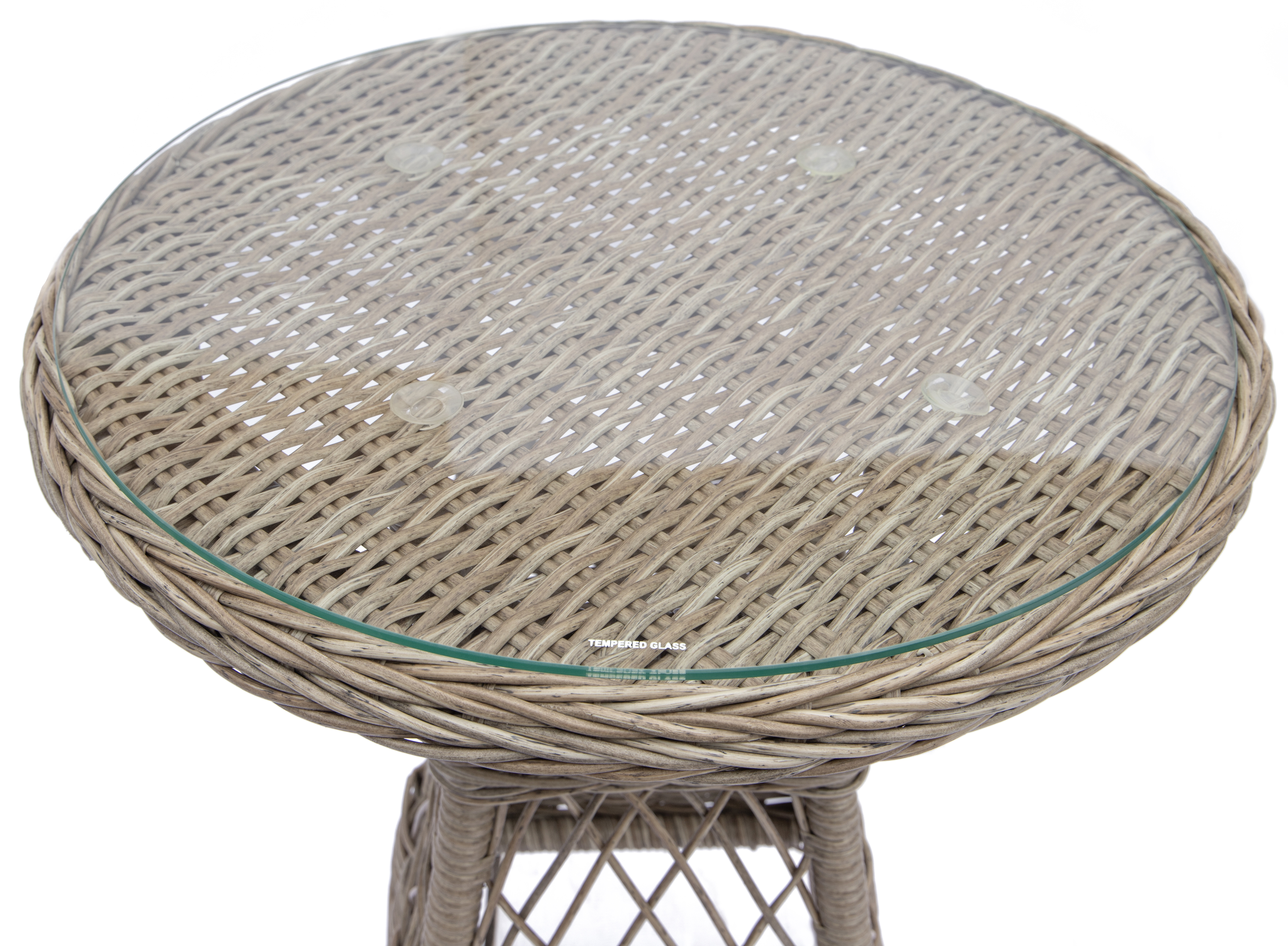 Holmön café set i konstrotting - Beige/vit Holmön café set i konstrotting - Beige/vit