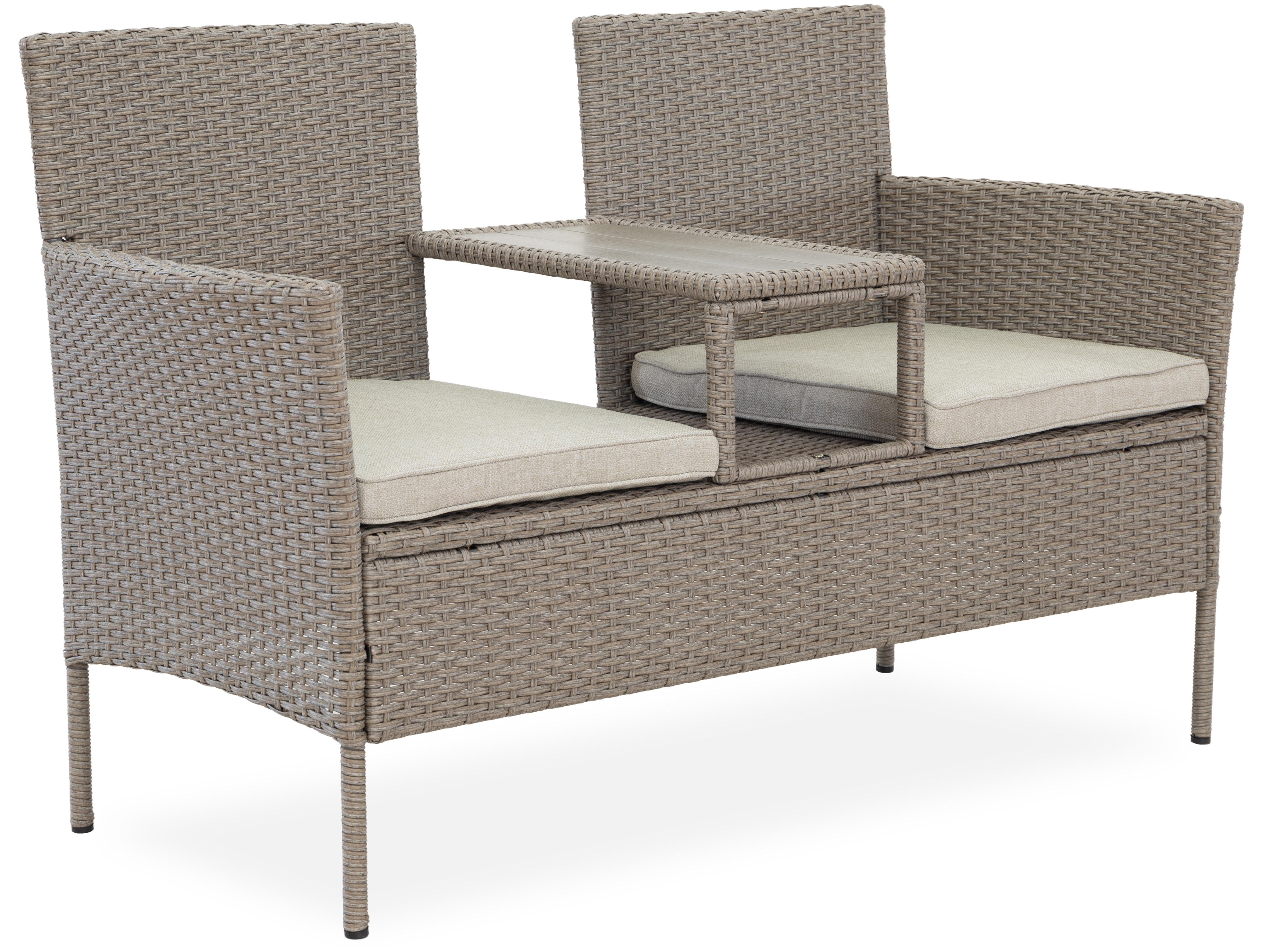 Duosoffa fr tv personer med sidobord