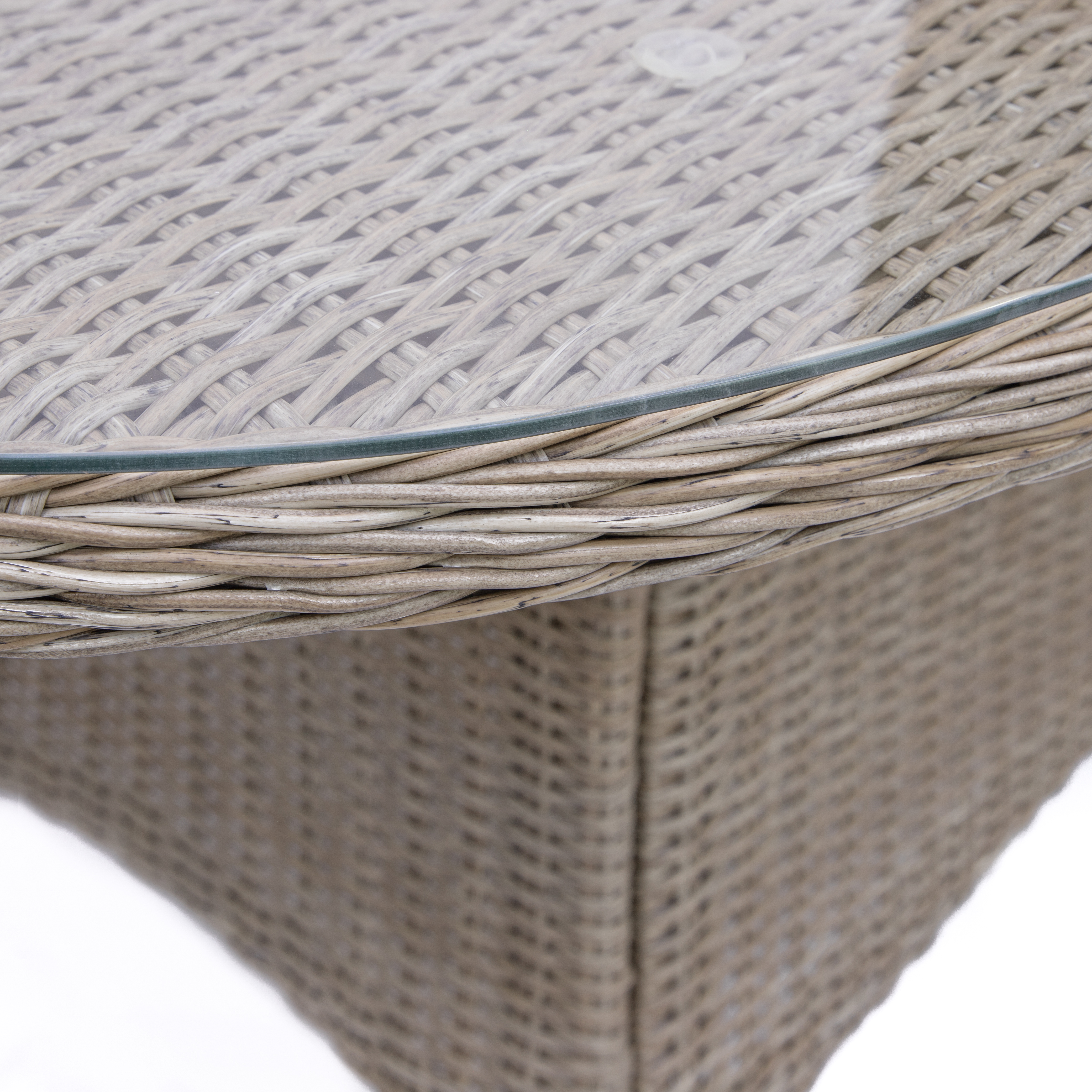 Trdgrdsbord - Menton | 230x100 cm | Natur | Ovalt