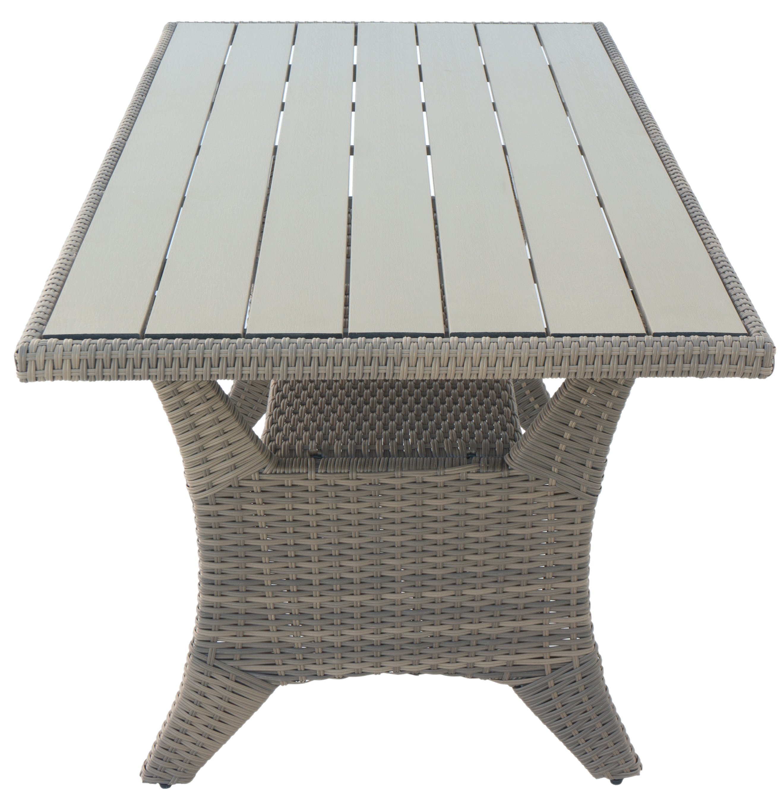 Tor utesoffgrupp med matbord i rotting - Natur