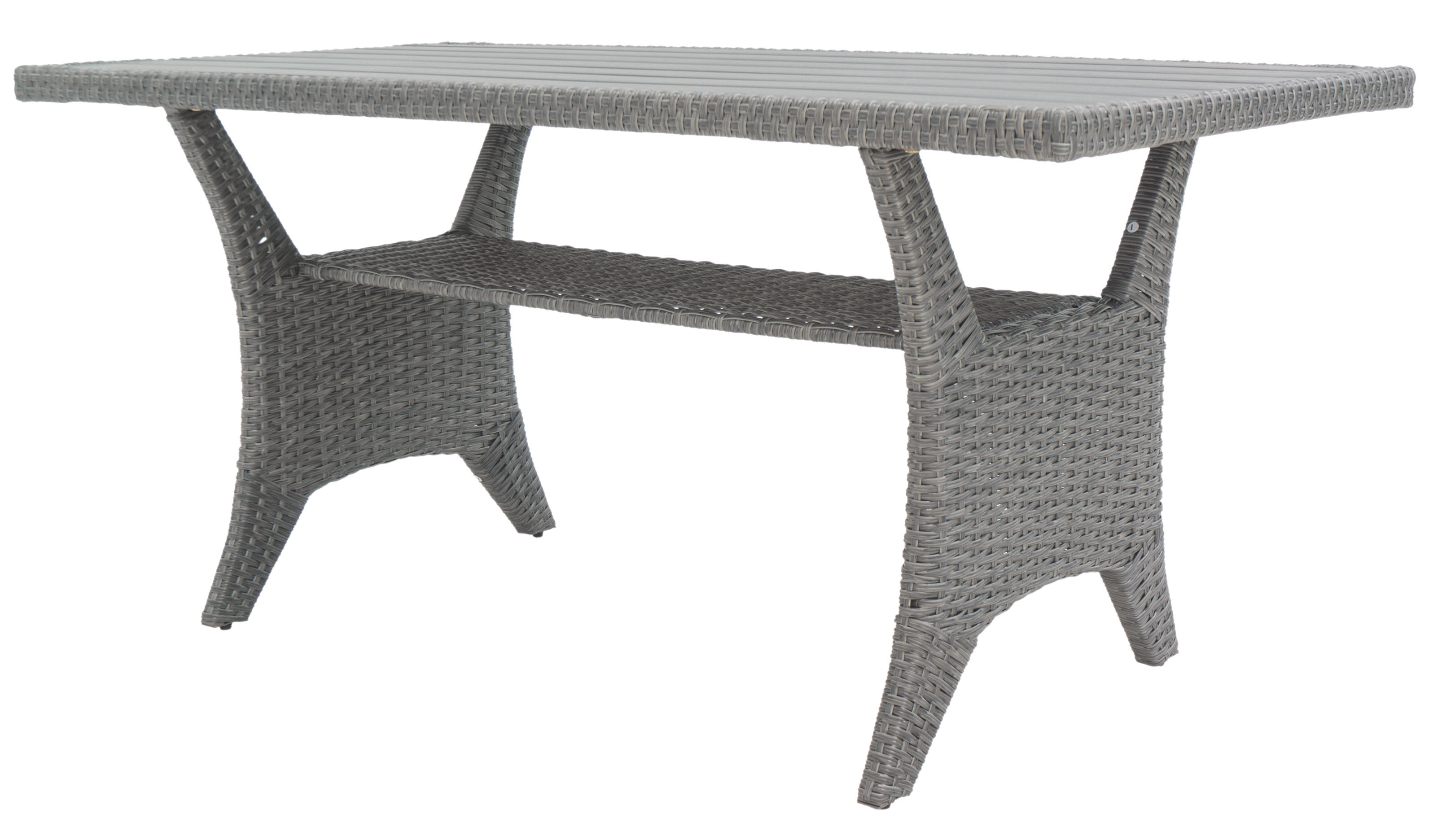 Tor utesoffgrupp med matbord i rotting - Grå konstrotting Tor utesoffgrupp med matbord i rotting - Grå konstrotting