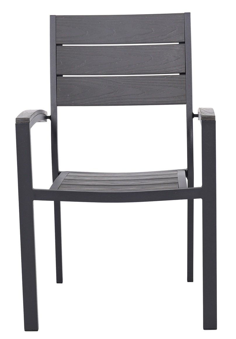 Las Vegas karmstol för utomhus - Svart / Grå aintwood Las Vegas karmstol för utomhus - Svart / Grå aintwood