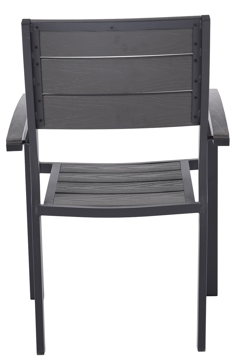 Las Vegas karmstol för utomhus - Svart / Grå aintwood Las Vegas karmstol för utomhus - Svart / Grå aintwood