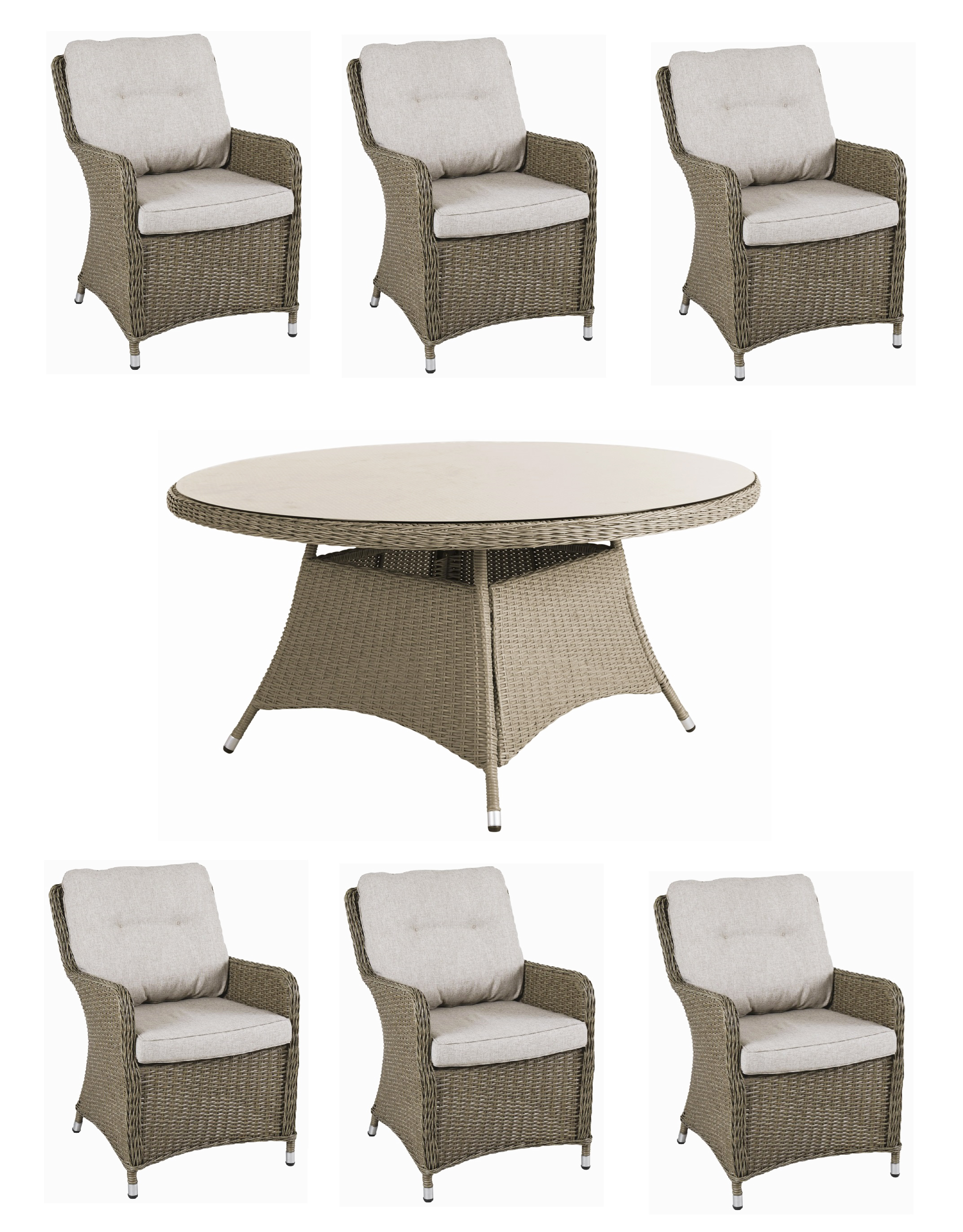 Trdgrdsgrupp - Florida | 150 cm - Naturfrgad rotting