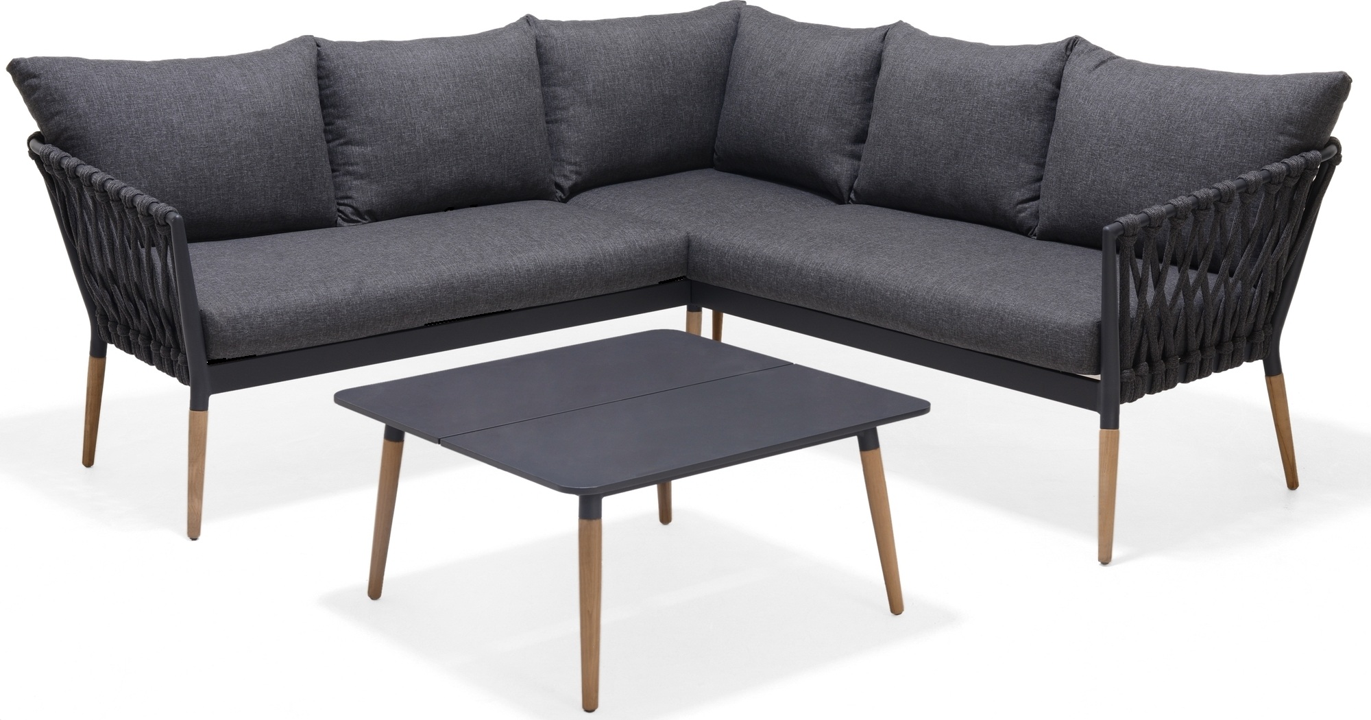 Lifestyle Garden Ipanema utegrupp med hörnsoffa och bord - Grå Lifestyle Garden Ipanema utegrupp med hörnsoffa och bord - Grå