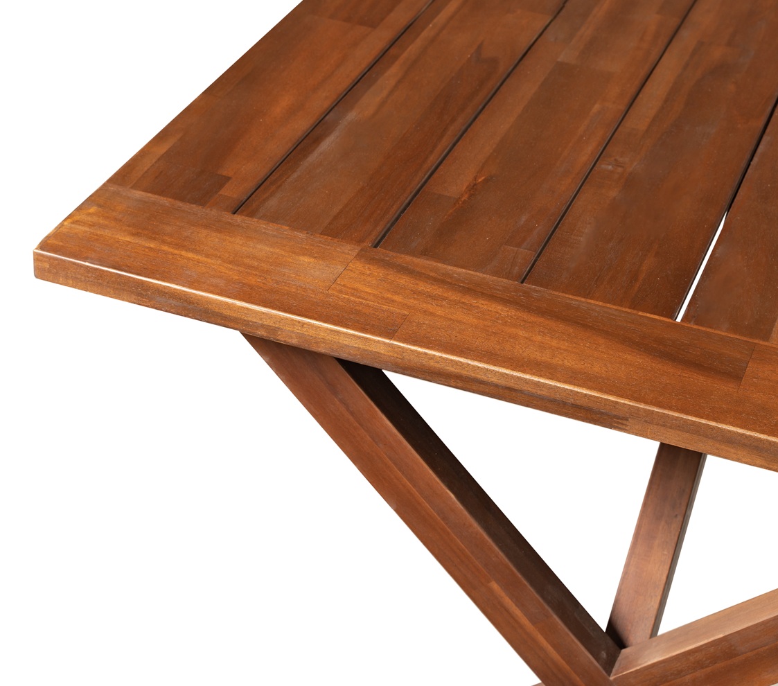 Oxford - Brunbetsat träbord 220cm Oxford - Brunbetsat träbord 220cm