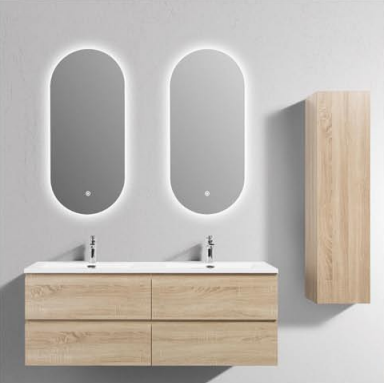 Badmöbel Genova - Helles Holz | 120 cm Badmöbel Genova - Helles Holz | 120 cm