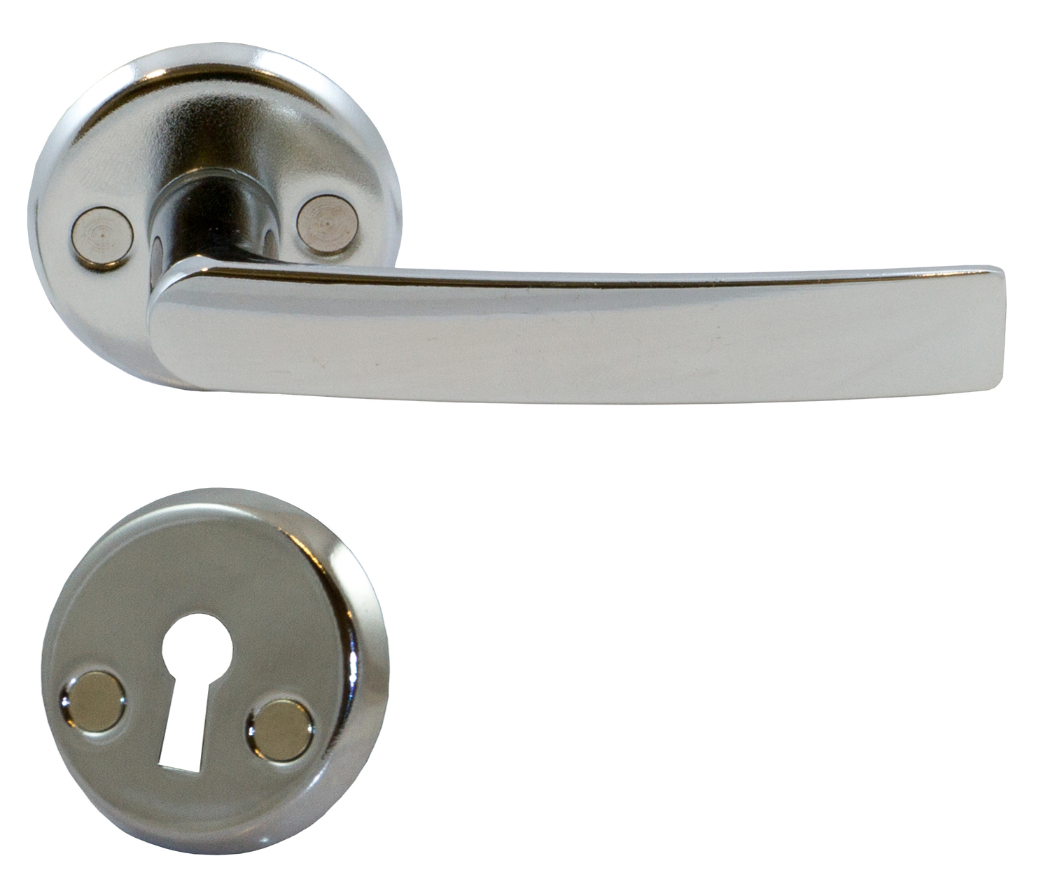 Drrhandtag fr innerdrrar - hg blank krom