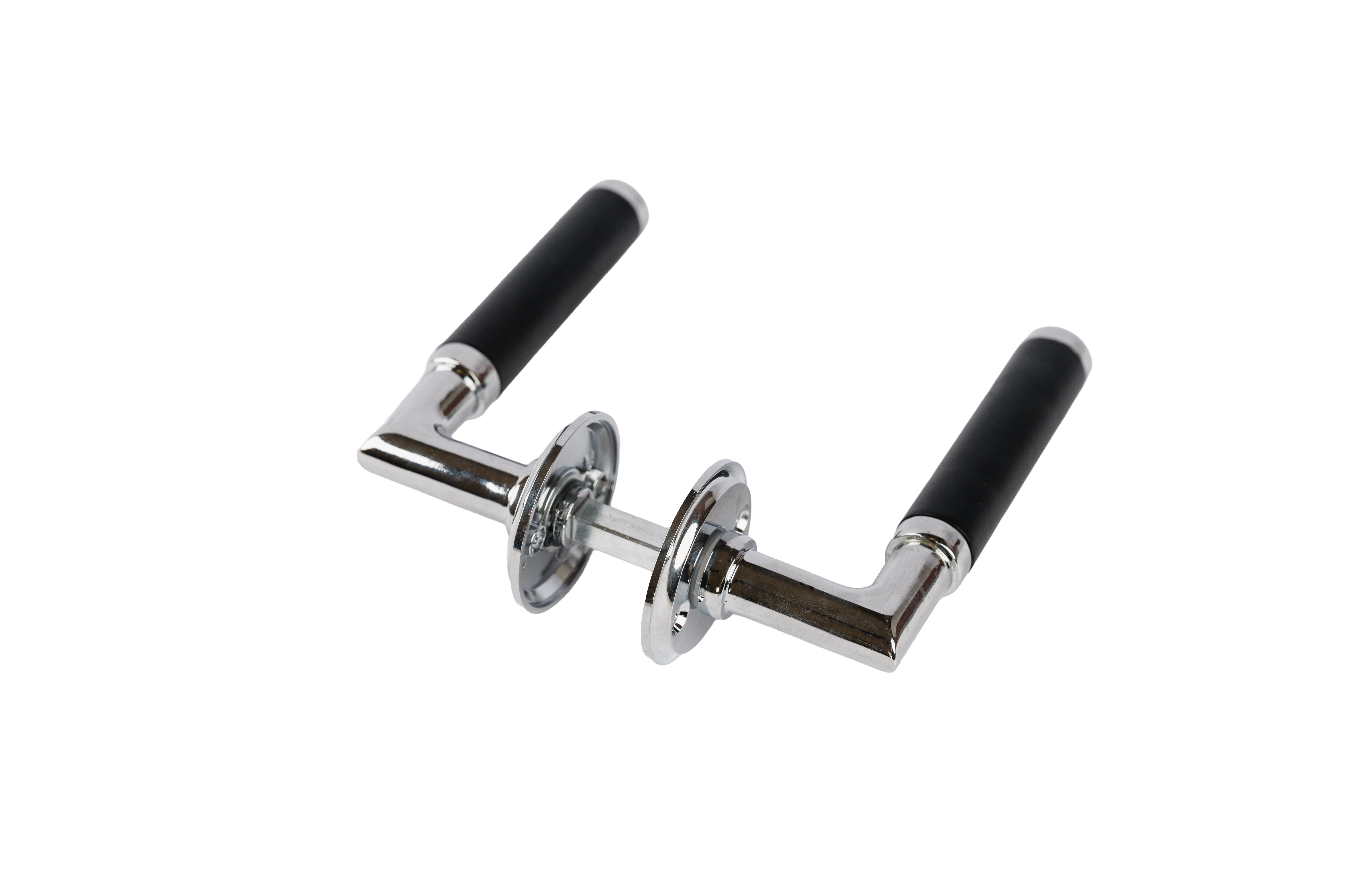 Dörrhandtag - Krom/svart Dörrhandtag - Krom/svart