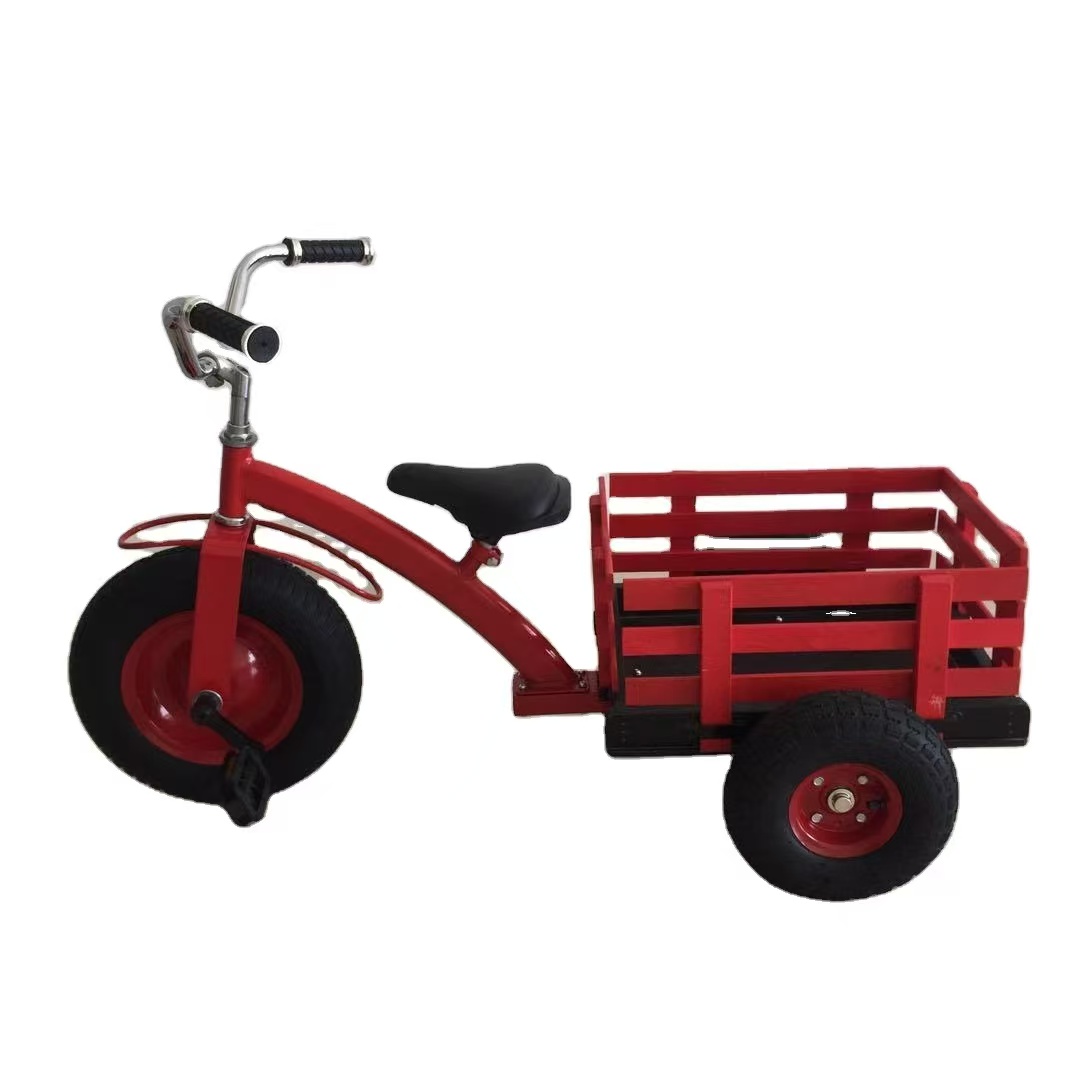 Trehjuling - rd med flak