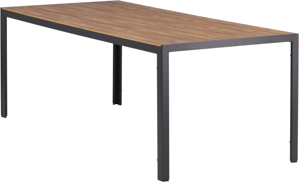 Chania spisebord 205 x 90 cm - Sort/Natur Chania spisebord 205 x 90 cm - Sort/Natur