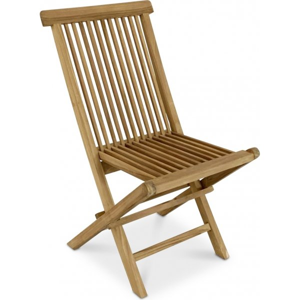 Sammenklappelig havestol i teak - Havestol i teak 89 cm h�j