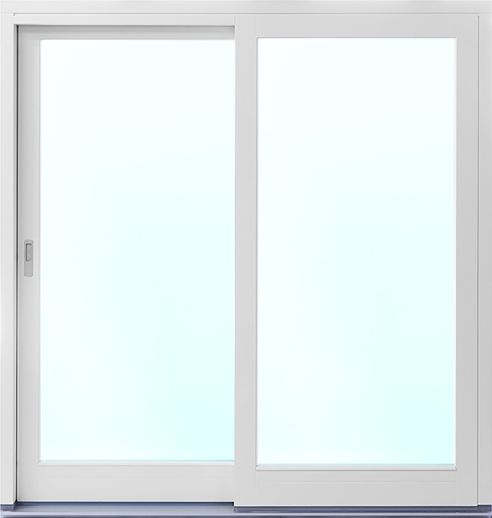 2-delat fasadparti i trä med skjutdörr - 3-glas + Karmhylsor 2-delat fasadparti i trä med skjutdörr - 3-glas + Karmhylsor