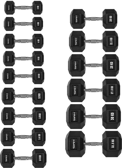 Hantel Hex Pro - 24 viktklasser Hantel Hex Pro - 24 viktklasser