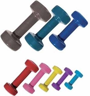 Hantlar med 8 olika vikt-varianter Hantlar med 8 olika vikt-varianter