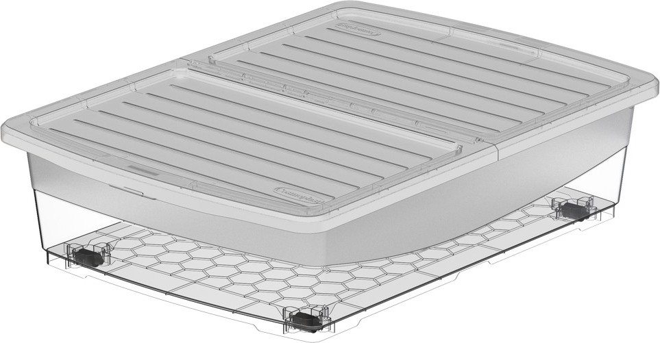 Sänglåda med hjul 45 l - transparent Sänglåda med hjul 45 l - transparent