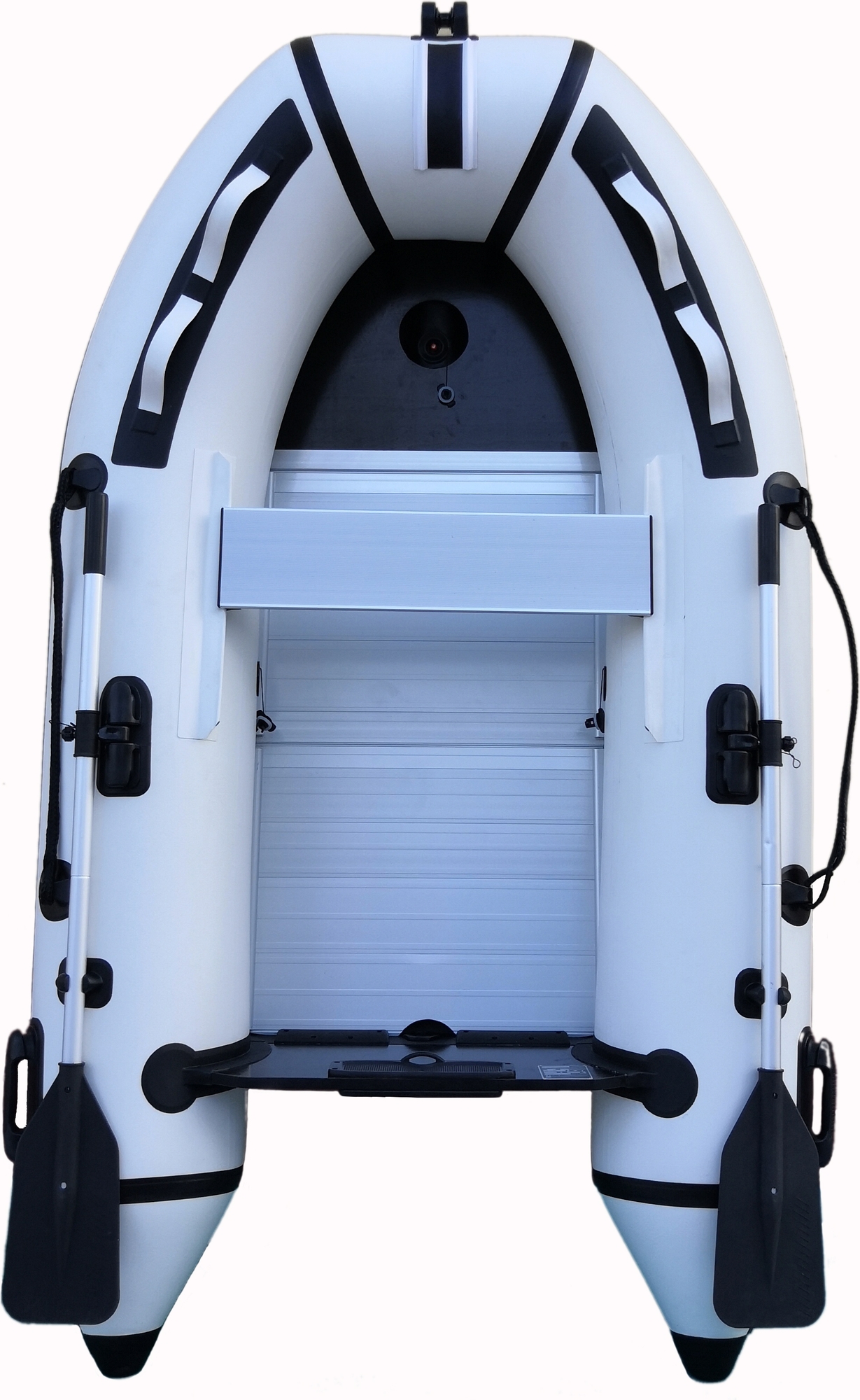 Gummibåt 230 cm - Vit & Svart Gummibåt 230 cm - Vit & Svart