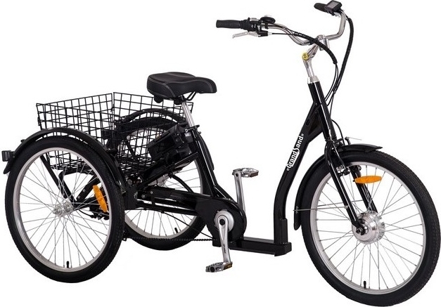 Trehjulig elcykel med 7 växlar - 250W + Cykellås Trehjulig elcykel med 7 växlar - 250W + Cykellås
