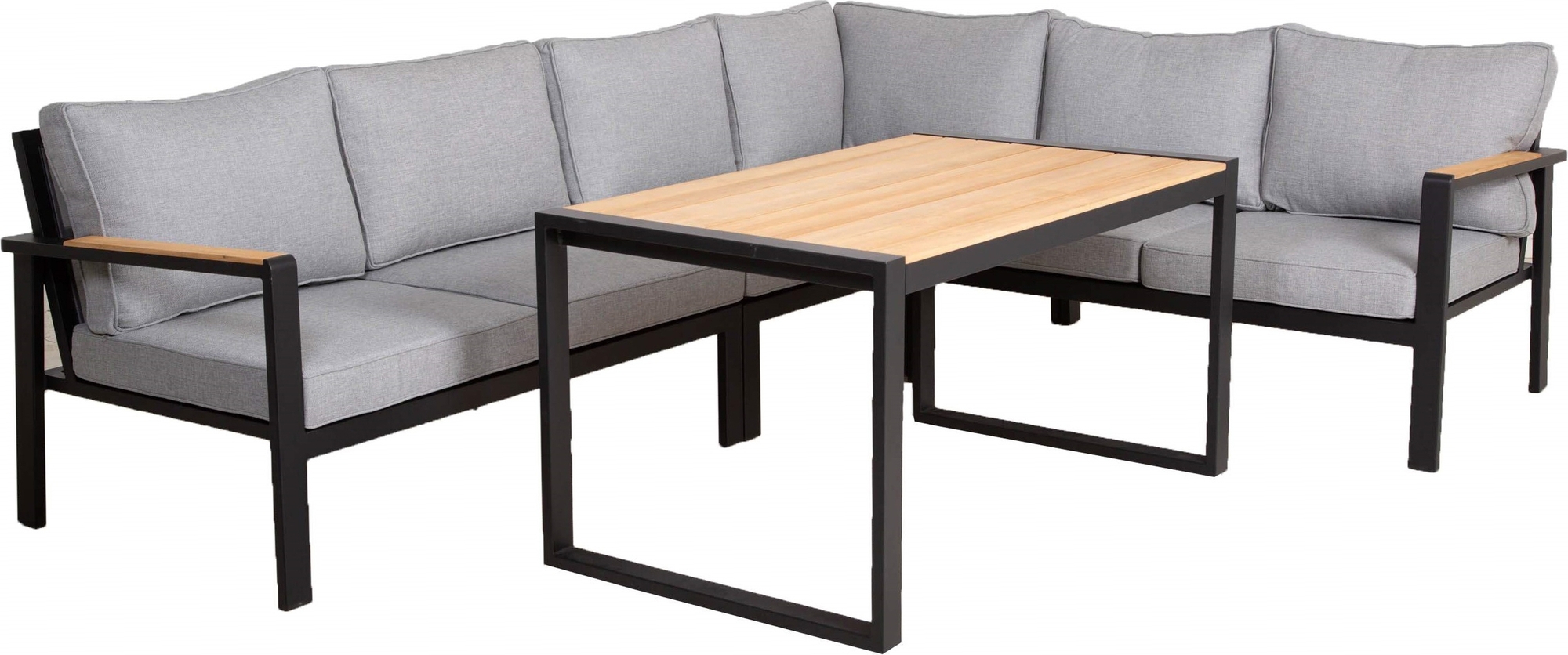 Stanford loungegrupp By Martinsen - Teak / Svart / Grått Stanford loungegrupp By Martinsen - Teak / Svart / Grått