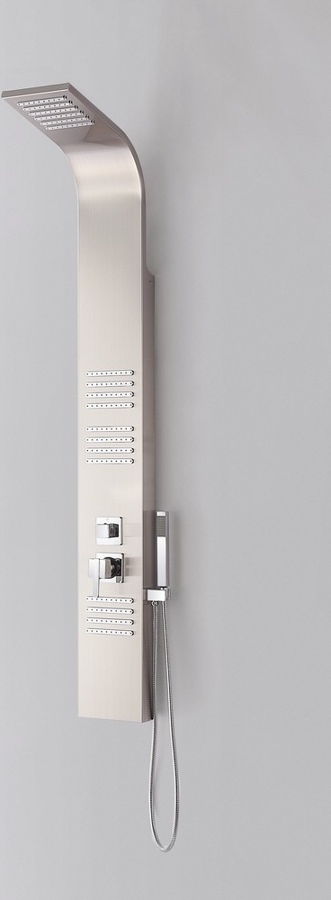 Duschpanel borstat rostfritt stål Duschpanel borstat rostfritt stål