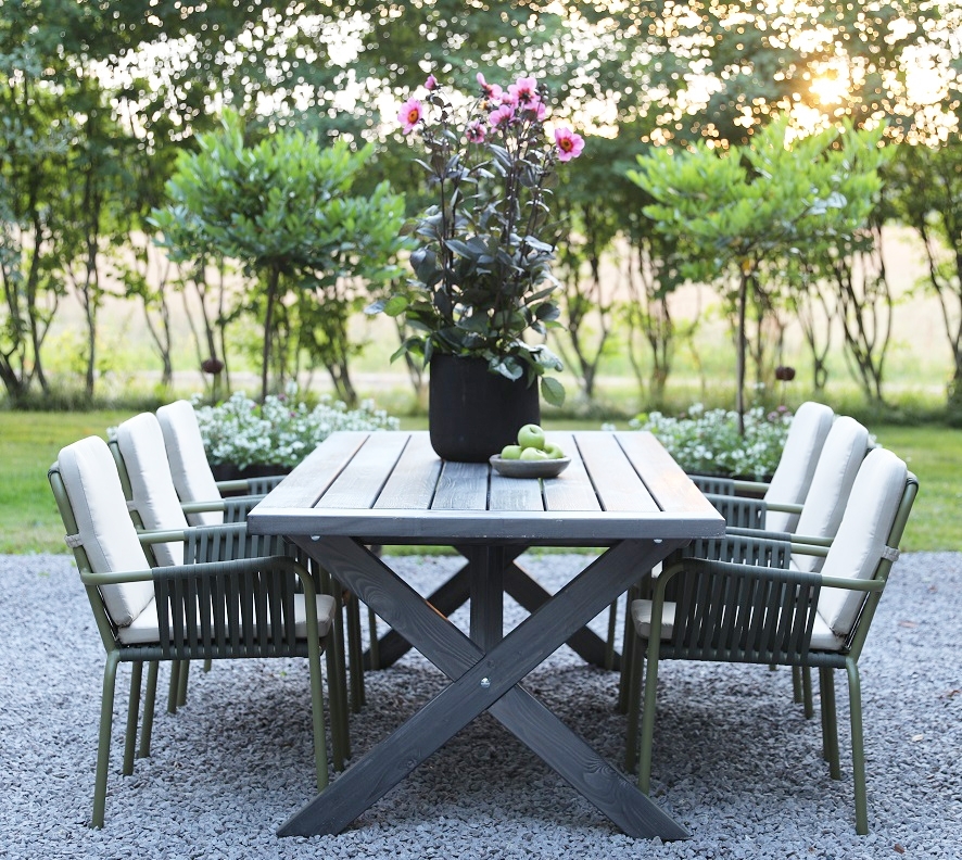 Oxford - Utemöbelgrupp 220 Grå/Grön Oxford - Utemöbelgrupp 220 Grå/Grön