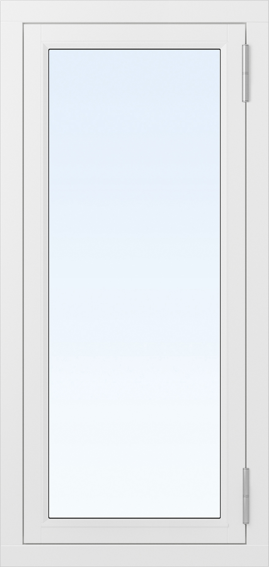 2-verglastes Fenster Holz nach außen - 1-Luft - Weiß - Auslass 2-verglastes Fenster Holz nach außen - 1-Luft - Weiß - Auslass