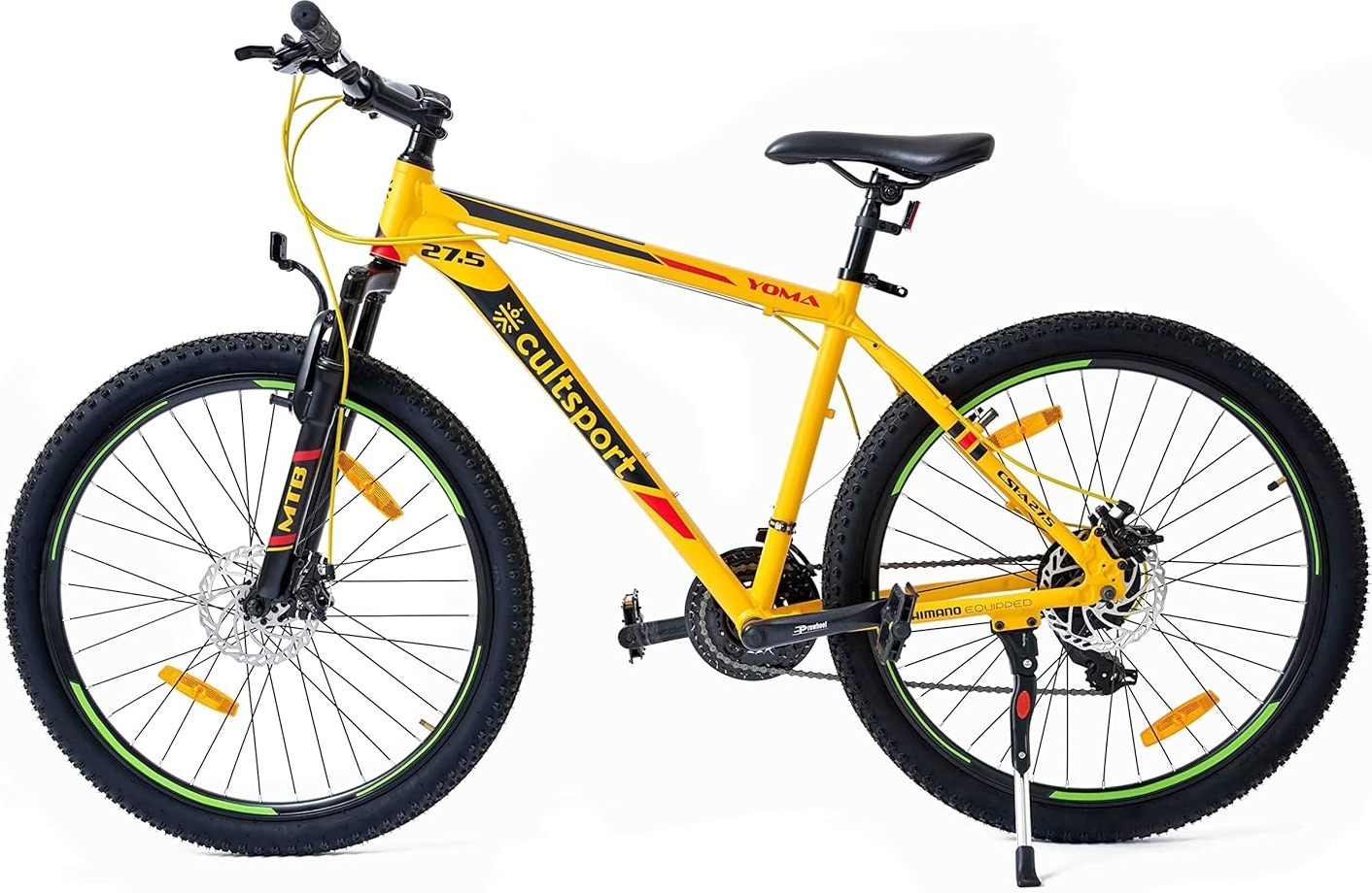 Mountainbike Yoma 27,5" - Gelb + Schlosskette Mountainbike Yoma 27,5" - Gelb + Schlosskette