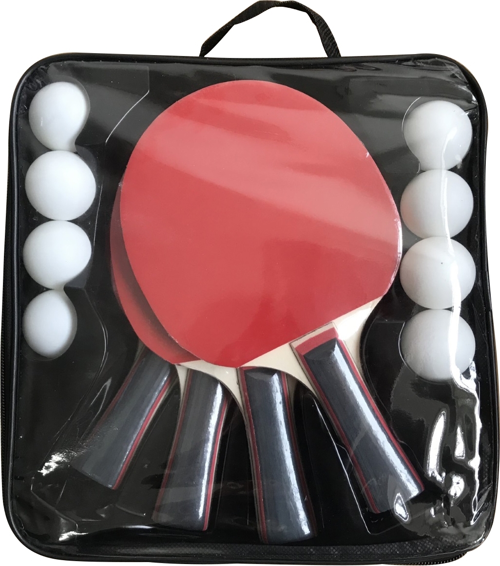 Tischtennis-Set - 4 Schl�ger + 8 B�lle