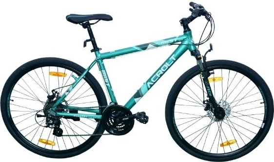 Mountainbike Hybrid Mist 700C - Grön/vit Mountainbike Hybrid Mist 700C - Grön/vit