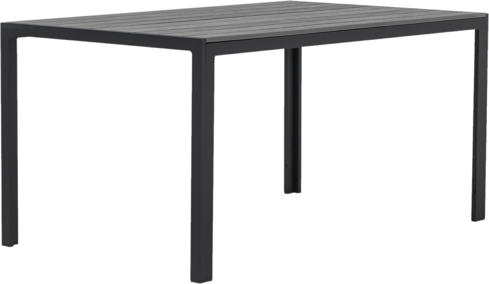 Las Vegas utebord 150x90 cm - Svart / Gr aintwood