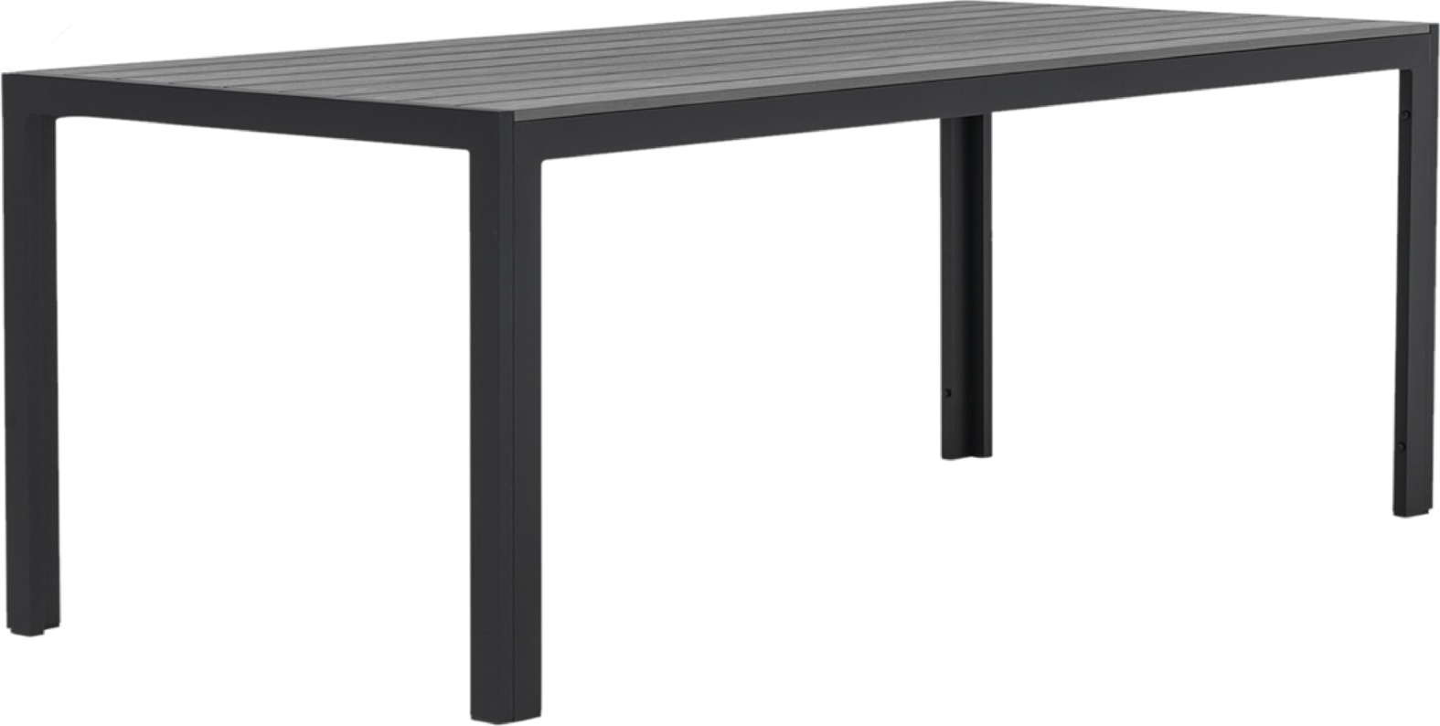 Las Vegas utebord 205x90 cm - Svart / Gr