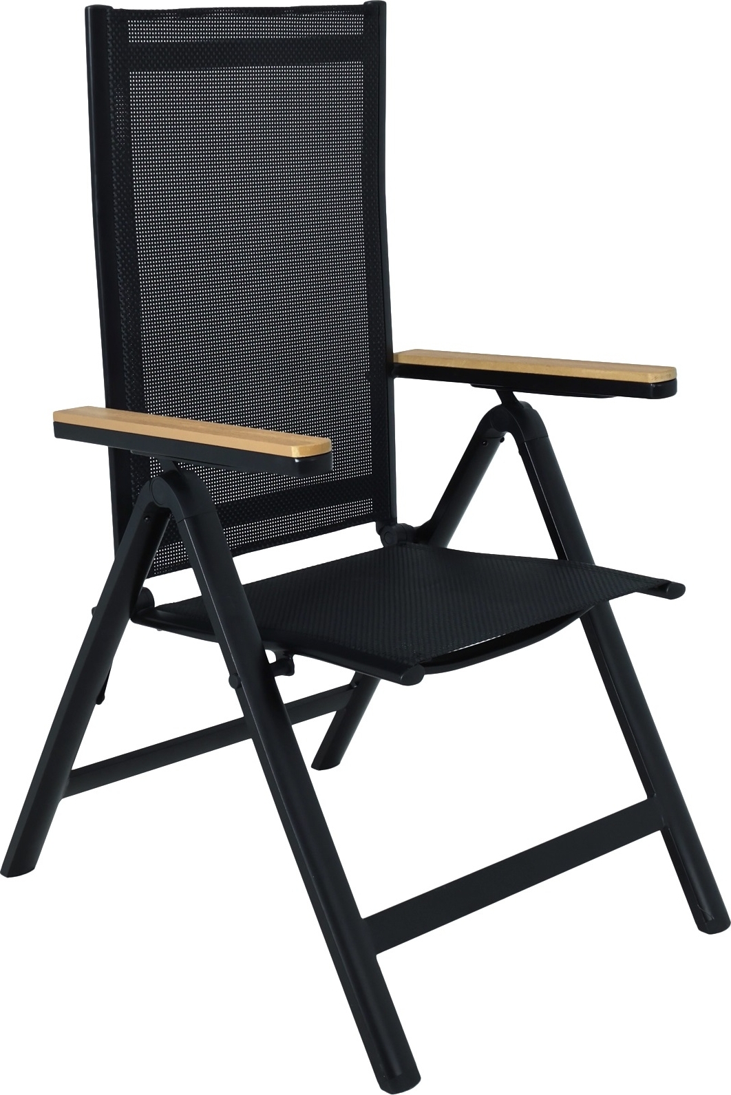 Svea positionsstol svart textilene med armstöd i ek-aintwood Svea positionsstol svart textilene med armstöd i ek-aintwood