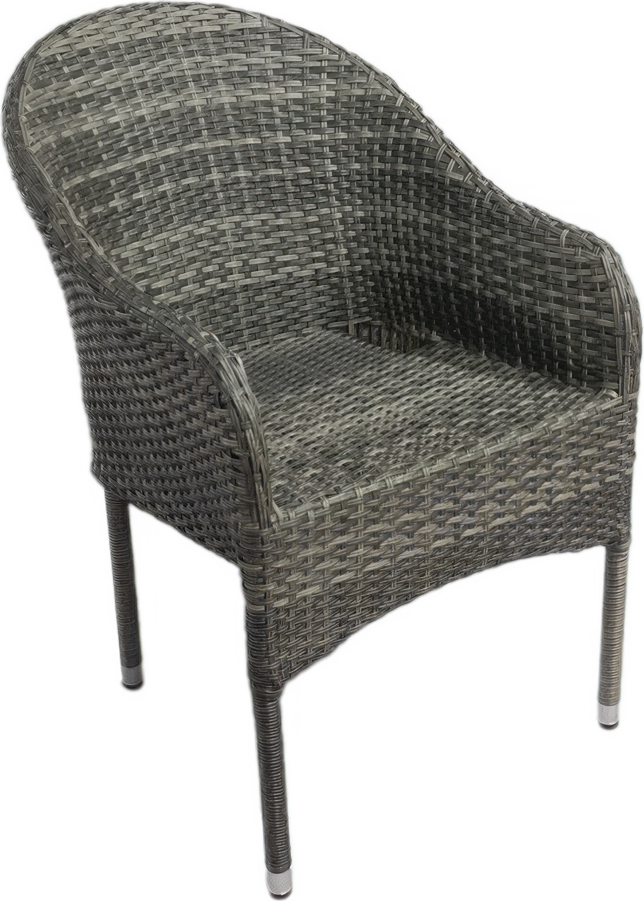 Belle stapelbar karmstol i konstrotting - grå Belle stapelbar karmstol i konstrotting - grå