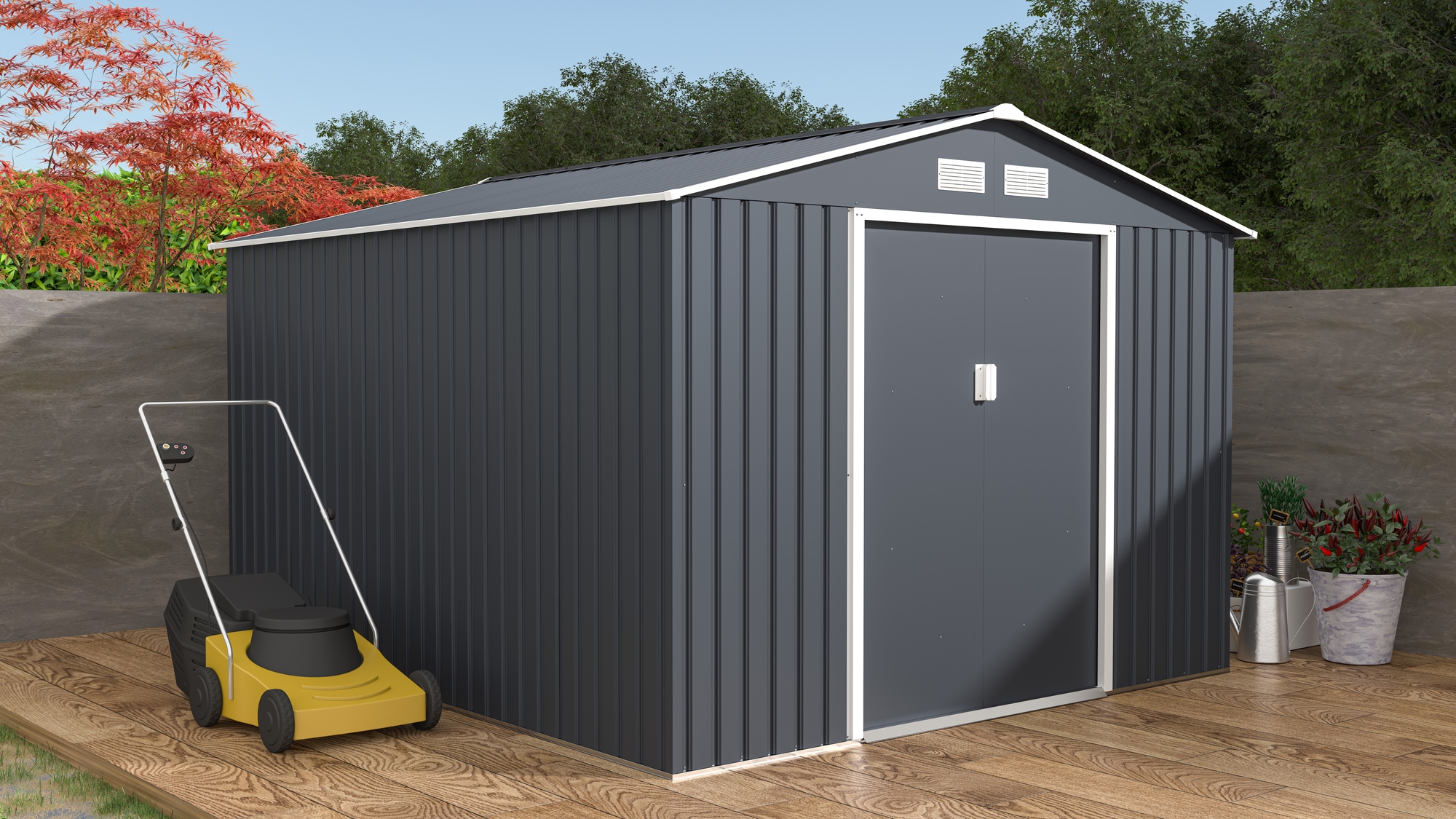 Plåtförråd Archer E 8,92 m² Plåtförråd Archer E 8,92 m²