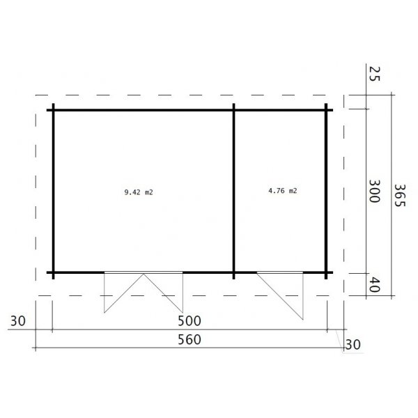 Berta förrådsbod & cykelbod - 15 m² Berta förrådsbod & cykelbod - 15 m²