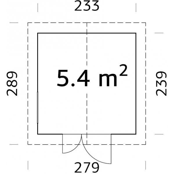 Förråd Nils - 5,4 m² Förråd Nils - 5,4 m²