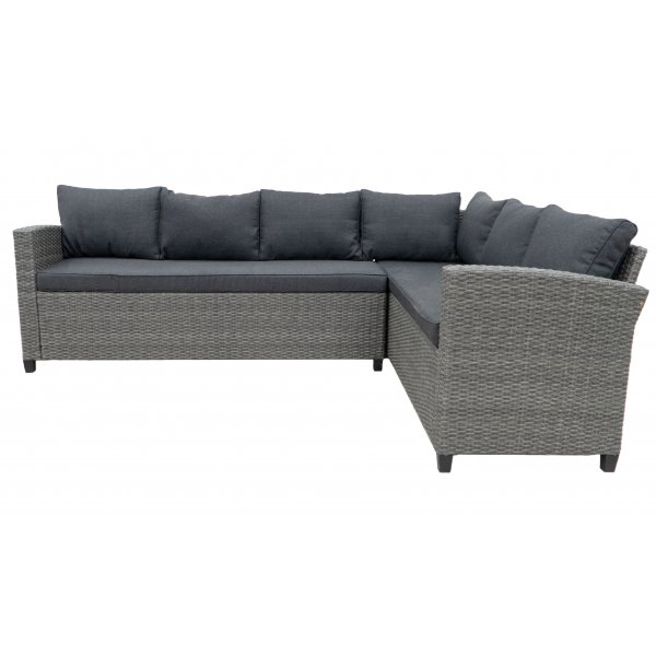 Tor utesoffgrupp med matbord i rotting - Grå konstrotting Tor utesoffgrupp med matbord i rotting - Grå konstrotting